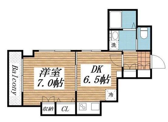 橘ビルの間取り|間取りです。