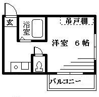 エメラルドマンションⅠの間取り|間取りです。