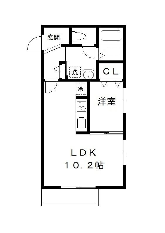 セカンドパストラルハイツの間取り|間取りです。