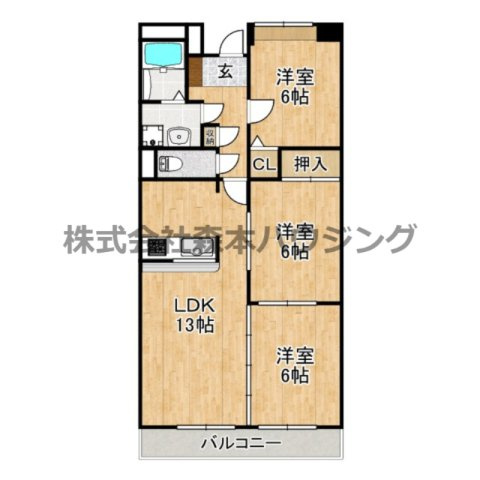 【間取り】 | 　フェルザ住道
