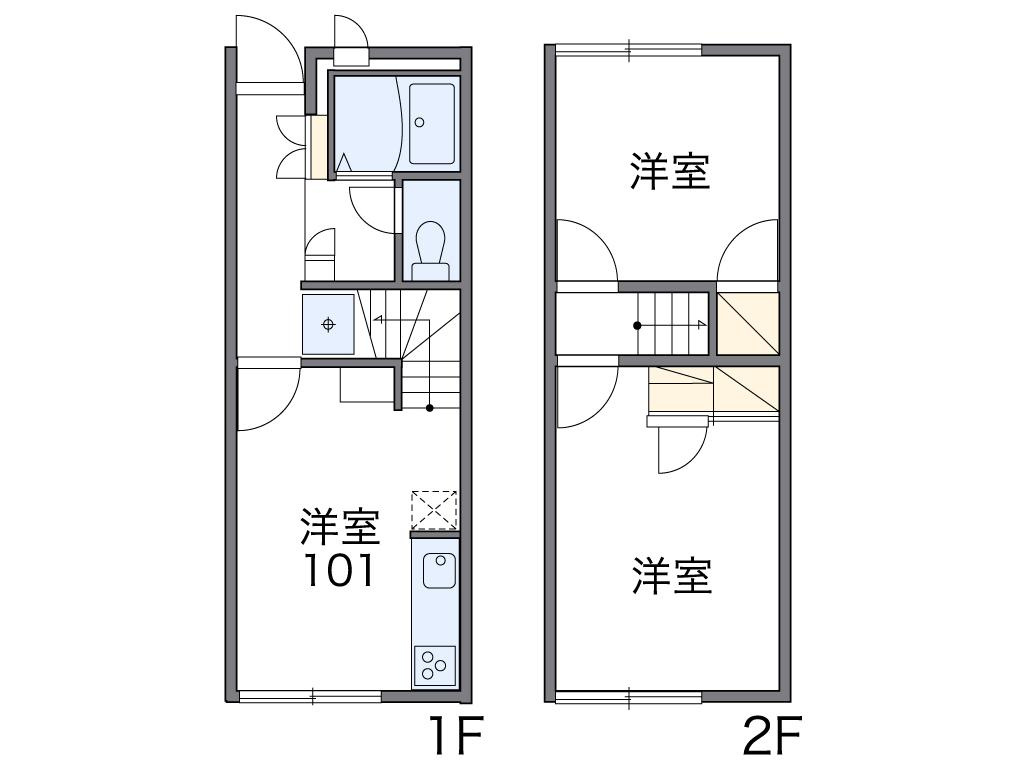 レオパレスフェリーチェ南新木の間取り|画像2