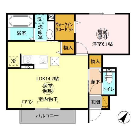 シャルマンコーポABの間取り|間取図