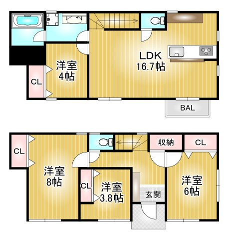 東品川1丁目戸建の間取り