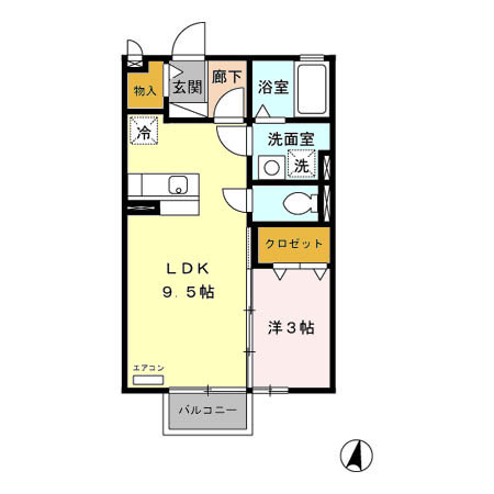 リロイコア　EASTの間取り|間取図