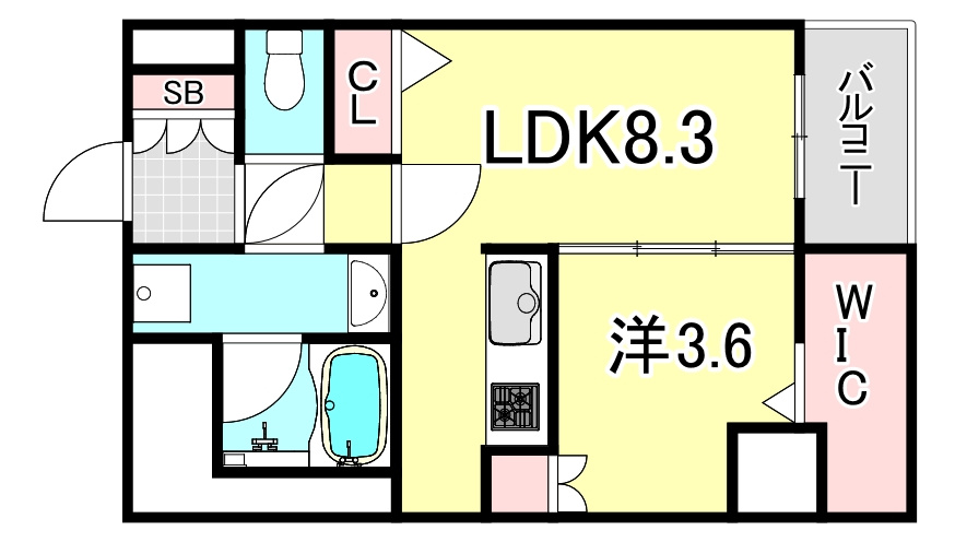 ジオエント阪神西宮の間取り