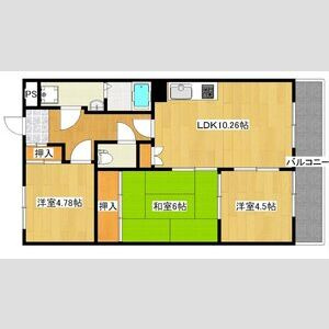 新大阪ファミール東館の間取り