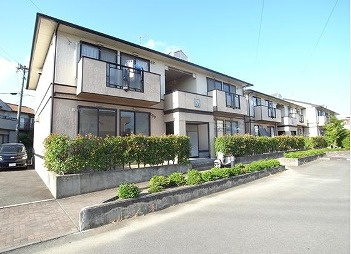 サンビレッジ久留米D棟の外観|外観もきれいです