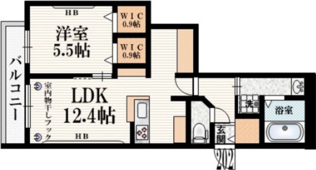 けやきヒルズWESTの間取り|★旭化成fufuシリーズ～共働き向け1LDK~★