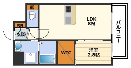 Live Casa天満橋の間取り