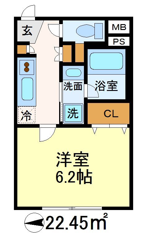 世田谷区桜丘１丁目の賃貸マンションの間取り