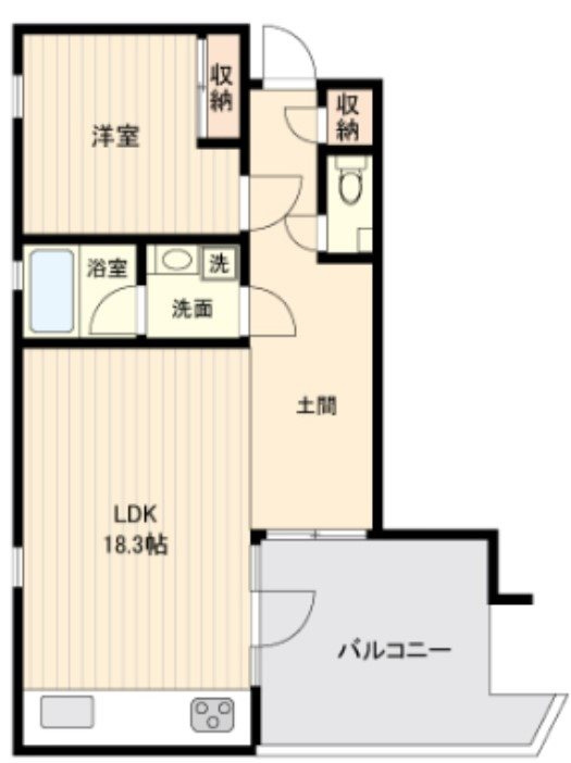世田谷区宮坂３丁目の賃貸マンションの間取り