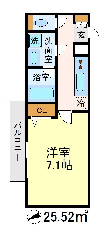 世田谷区成城３丁目の賃貸マンションの間取り