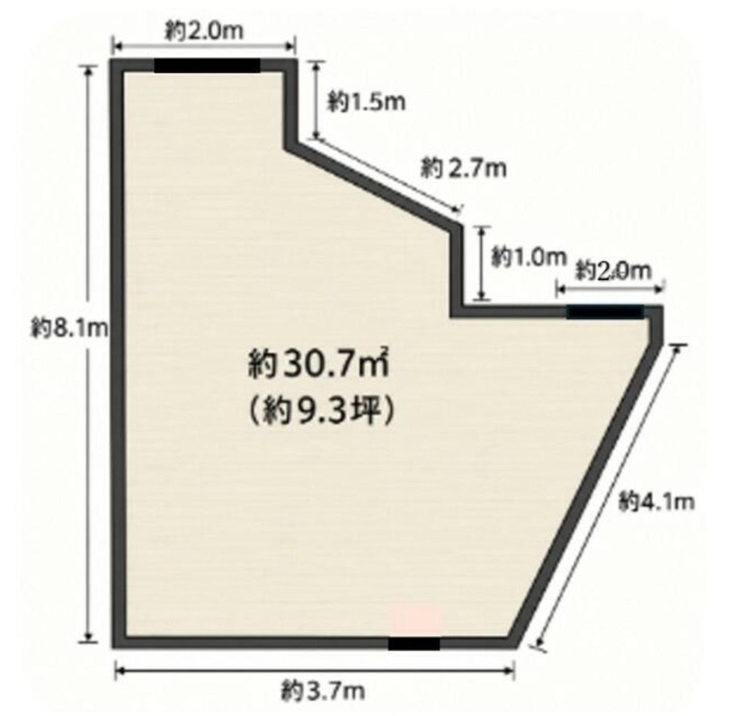 大津市一里山１丁目の店舗事務所の間取り