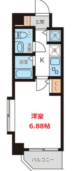 【間取り】 | メゾン西馬込 | お部屋の間取りです。