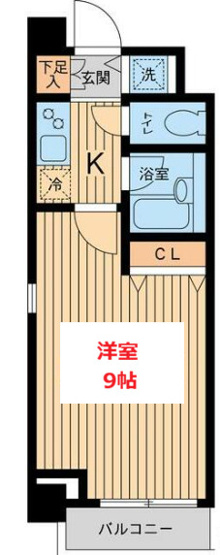 【間取り】 | JC西馬込 | お部屋の間取りです。