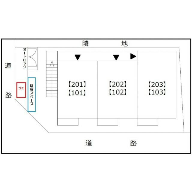 セカンドパストラルハイツの区画図