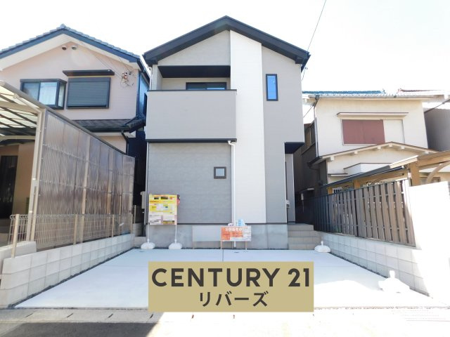 名古屋市緑区鳴海町字中汐田の新築一戸建の外観|☆限定１棟☆　新価格！！いつでも見学できます♪（お問合せ当日、平日、水曜、夜間でもＯＫ）　敷地４０．４０坪！　広いリビング２２．７帖！　駐車並列２台ＯＫ！　ファミリークローク＋スタディカウンター完備