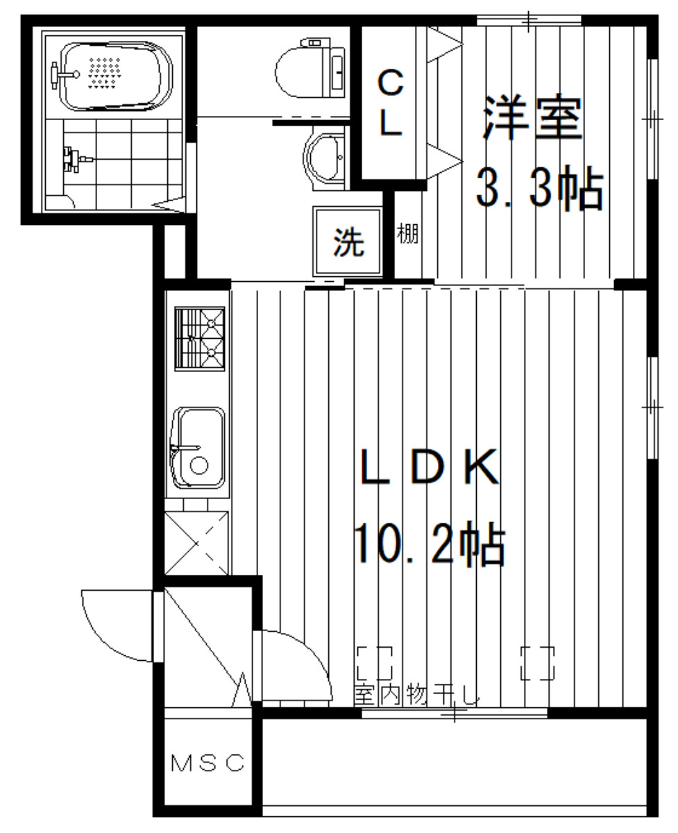 Ｌｅ　Ｌａｕｒｉｅｒ　中野の間取り