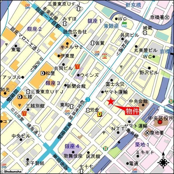Ｂｒｉｌｌｉａ銀座ｉｄの地図