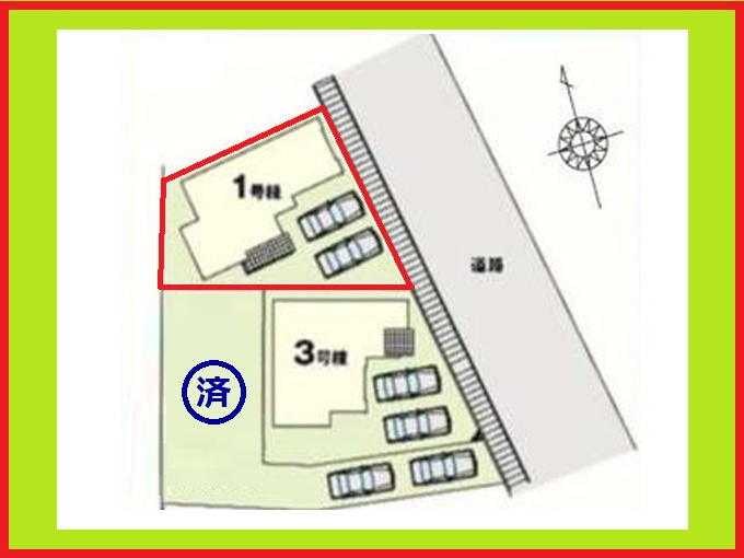 名古屋市緑区鳴海町字上中町の新築一戸建の区画図|◇１号棟◇