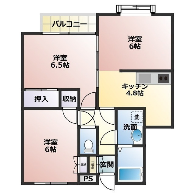 リバティシティⅥの間取り