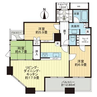 【間取り】 | サンマークスだいにちジアスタワーレジデンス（Ａ棟）