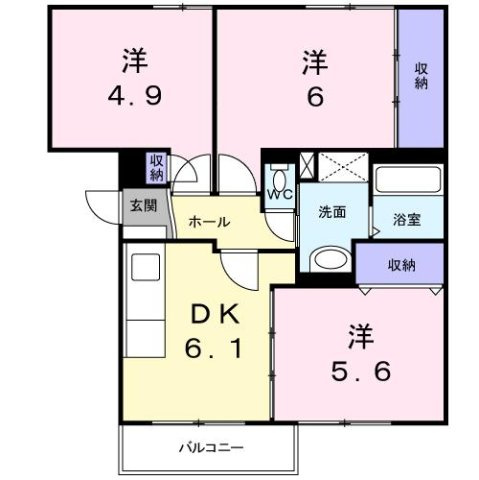 【間取り】 | ヴェスタｉｎ盾津