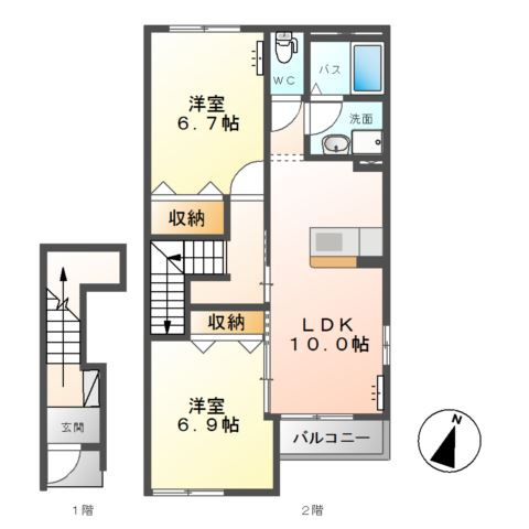 【間取り】 | ラムールⅡ
