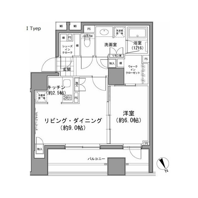 パークハビオ八丁堀の間取り