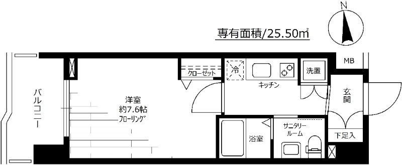 メインステージ元浅草の間取り