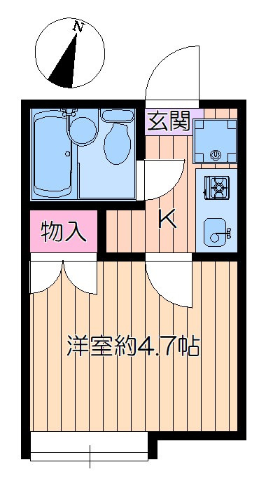 リバーパーク一之江Aの間取り