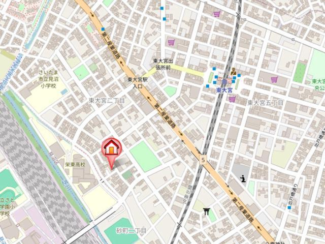 パークフラットＭ＆Ｔの地図