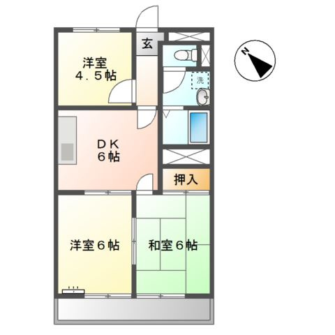 アストラル２の間取り
