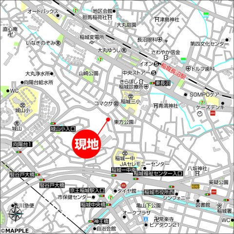 Ｌｉｎｅｒａ Ⅱの地図