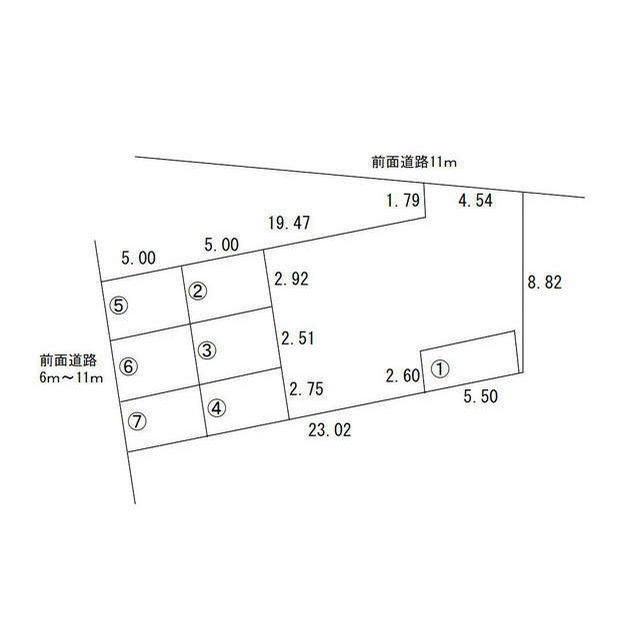 岐阜市加納北広江町の駐車場の間取り