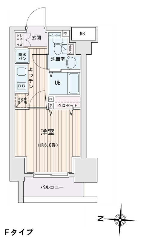 エスティメゾン錦糸町Ⅱの間取り