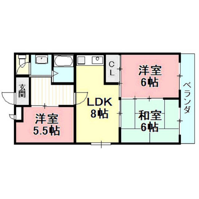 羽島郡笠松町長池のアパートの間取り