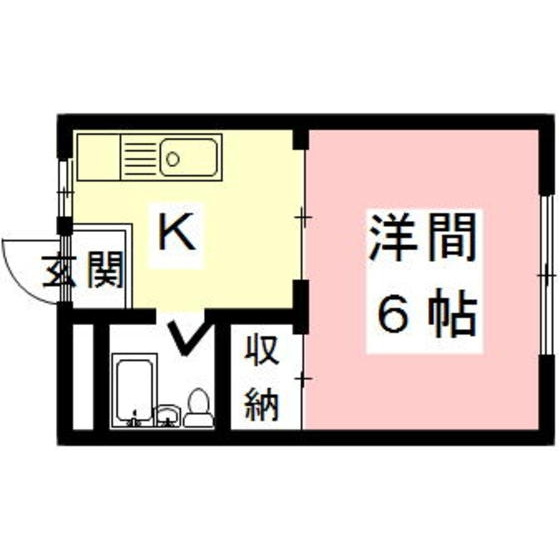岐阜市日野南５丁目のアパートの間取り
