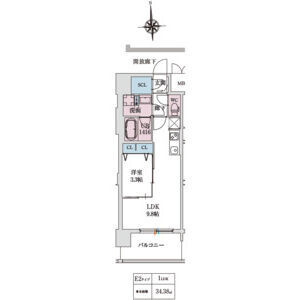 スプランディッド大阪EASTの間取り