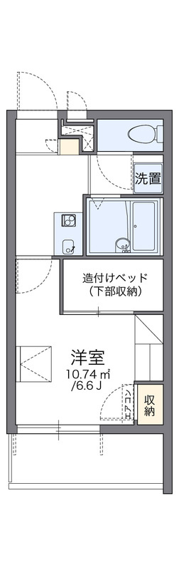 レオパレスベルローズの間取り
