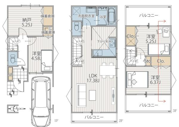 横浜市西区霞ケ丘の新築一戸建の間取り|ゆとりのある4LDKです！
お気軽にお問い合わせください。