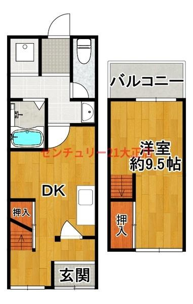 泉尾５丁目テラスの間取り