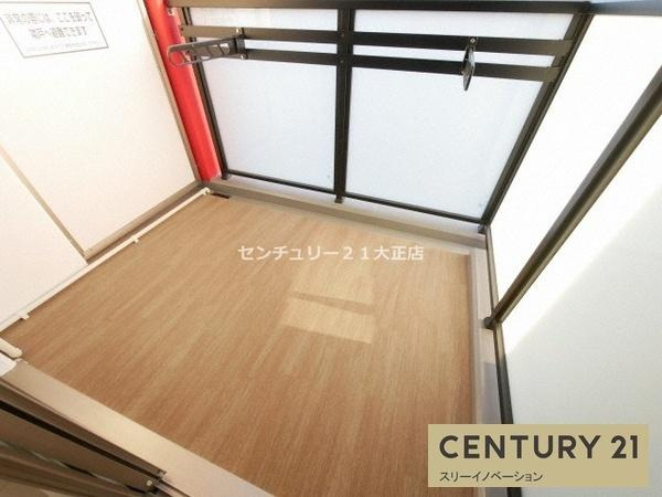 エステムコート大阪・弁天町のバルコニー