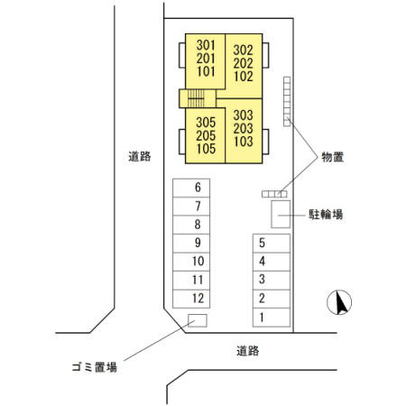 ミロワールの区画図