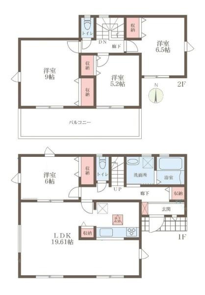リーブルガーデン押熊町 ３号棟 ／新築一戸建の間取り