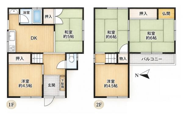 生駒郡斑鳩町龍田西４丁目　一戸建