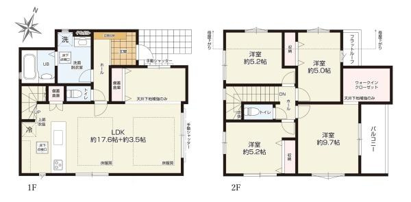 藤沢市弥勒寺４丁目の新築一戸建の間取り
