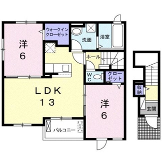 【間取り】 | フラワーコート　Ａ