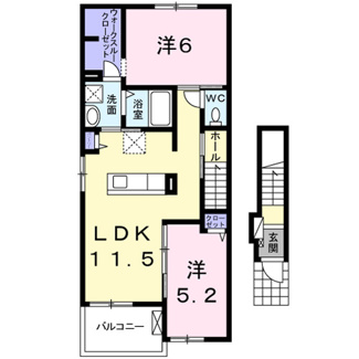 【間取り】 | ハピネス　北島Ｄ