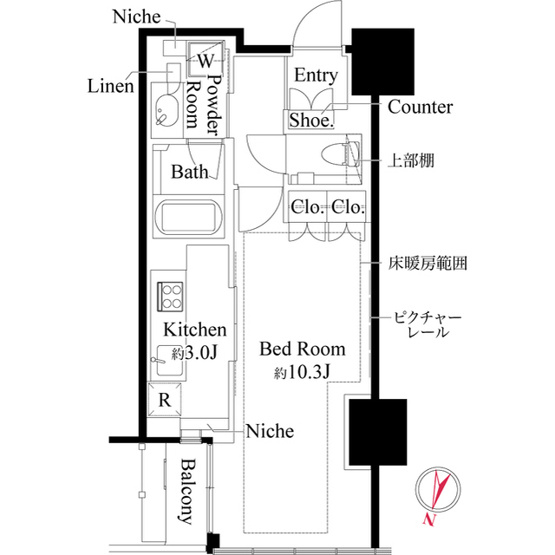 【間取り】 | 宮益坂ビルディング ザ・渋谷レジデンス